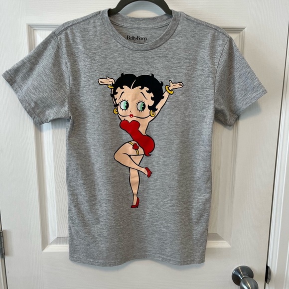 Collector’s Vintage Heathered Grey Betty Boop T-shirt -Size S - Picture 1 of 6